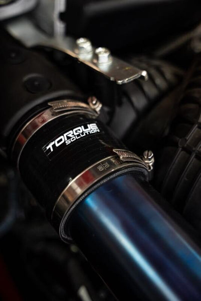 Torque Solution 2022+ Subaru WRX / 19-23 Subaru Ascent Titanium Top Mount Charge Pipe - Burnt Blue