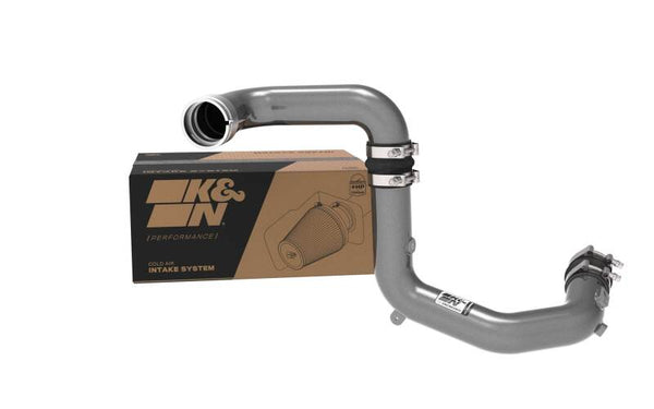 K&N 2023 Ford Bronco Raptor 3.0L V6 Aluminum Charge Pipe Kit - Gunmetal Gray