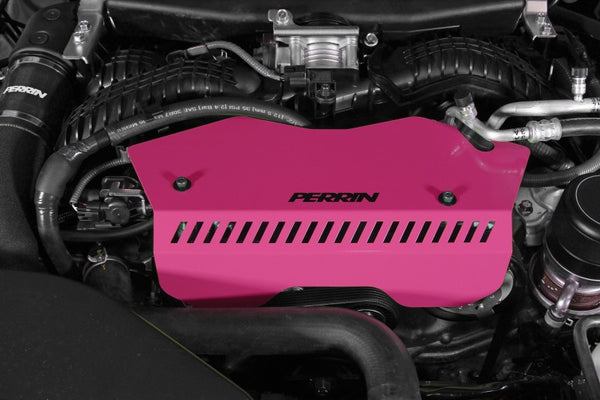 Perrin 2022+ Subaru WRX Pulley Cover - Hyper Pink