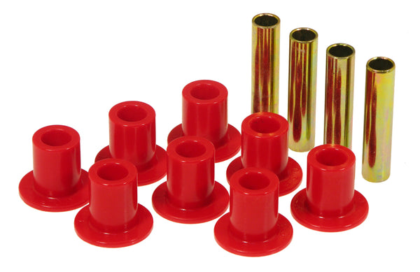 Prothane 87-96 Jeep Front Spring & Shackle Bushings - Red