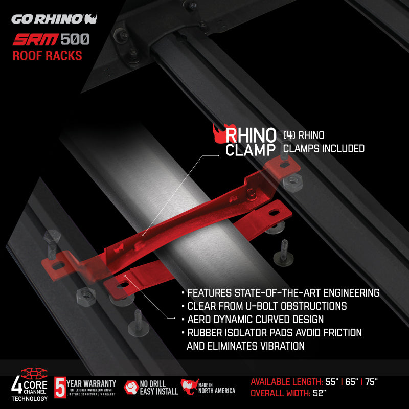 Go Rhino SRM 500 Roof Rack - 55in