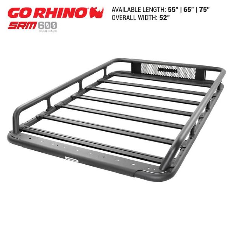 Go Rhino Universal 65in SRM 600 Basket Style Rack - Textured black