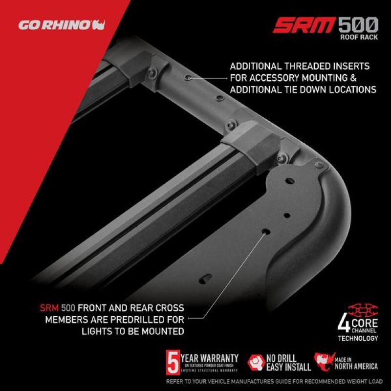 Go Rhino SRM 500 Roof Rack - 55in